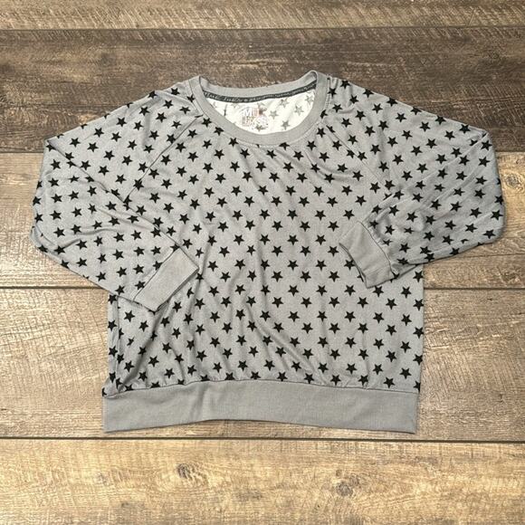 Muk Lucks Women's Butter Knit Loungewear Set Gray Black Size L - Picture 3 of 15